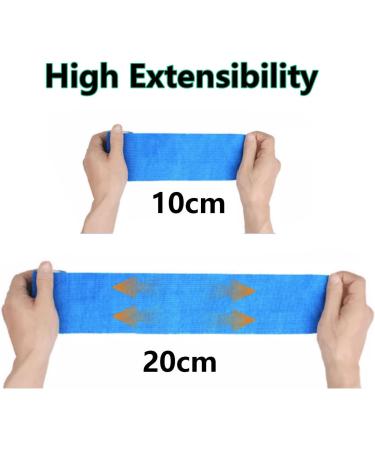 Anampion Self-Adhesive Bandage - 12 Rolls (2.5cm x 4.5m) - Elastic Fixing Bandage for Sports & Vet Wrap (Black) - International Shipping Available - Buy Online on GoSupps.com