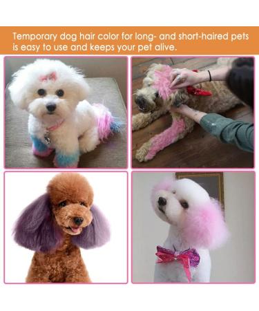 Alvarix Dog Hair Dye - 24PCS Washable & Safe Pet Hair Color for Vibrant Results - Buy Online on GoSupps.com