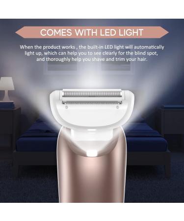 Painless Electric Lady Shaver - Cordless Wet & Dry Bikini Trimmer for Women - Rechargeable and Waterproof Body Shaver - Buy Online on GoSupps.com