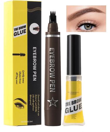  G n rique Women's Eyebrow Pencils Eyebrow Pen - Waterproof Liquid Eyebrow Pen - 4-Pin Liquid Eyebrow Pencil with Eyebrow Gel Natural Eyebrow Pencils for Women - Buy Online on GoSupps.com
