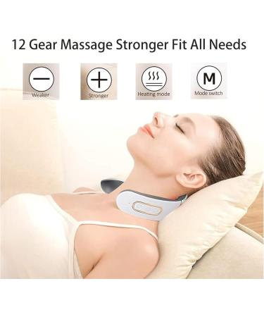 Wireless Electric Neck Massage Device with Heat 6 Modes 9 Intensity Levels 4-Head Pulse for Pain Relief - Buy Online on GoSupps.com