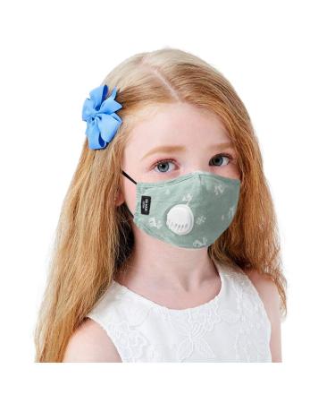 Children Cute Printed Face Mouth Covers for 2-6 Year Old Children Cotton Washable and Reusable Autumn Winter Breathable Shields for Kids Cotton Breathable Anti Droplet Dust-Proof Face Mouth