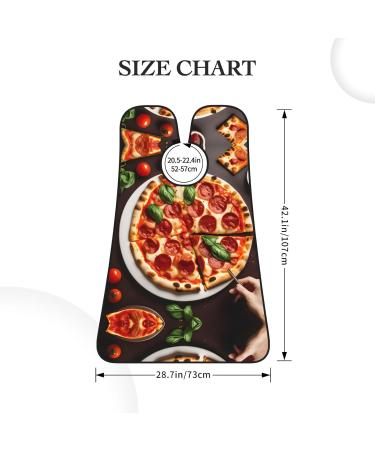 Pizza Print Beard Bib Apron for Men | Hair Catcher & Beard Trimming Cape | Perfect Grooming Accessory - Buy Online on GoSupps.com