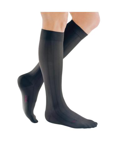mediven for Men Classic 20-30 mmHg Calf High Compression Stockings Closed Toe Leg Circulation for Men Compression Dress Socks Leg Support Compression Coverage II Grey