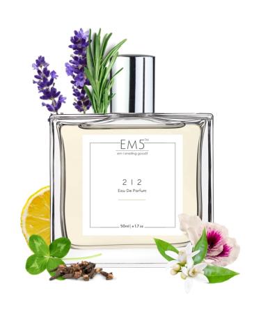 EM 5 212 Perfume for Men | Aromatic Warm Spicy Tobacco Fragrance | Eau de Parfum Spray | Luxury Gift for Him