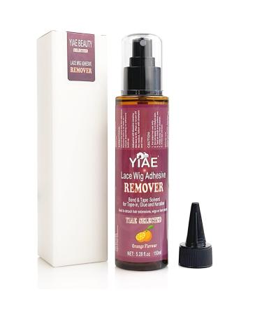 YIAE Tape Extensions Remover 150ml Wig Glue Remover/Tape Remover Hair Extensions/Hair Tape Remover Spray Gentle on Skin/Fast Lace Remover Wig Lace Cleaner For Hair Replacement/Lace Wig