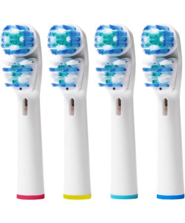 12 Replacement Brush Heads Compatible with Oral b Braun - Fits Kids Pro 1000, Sonic Floss, Dual Clean, Cross Action & More - Double Clean, Floss & 3D Pro White Brushes - Buy Online on GoSupps.com