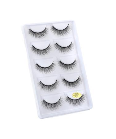 UAMOU Mink Eyelashes 10/50/100 Boxes Fluffy 3D Mink Lashes Makeup Natural Long Volume False Eyelashes Bulk Faux Cils Custom Cheerfully (Color : 5 Pairs X02 Size : 50 Boxes)