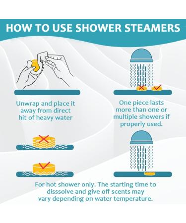 Organic Shower Steamers - 8 Pack Shower Bombs for Relaxation - Essential Oils Self-Care Gift for Home Spa - Long-Lasting Aromatherapy - Men and Women - Buy Online on GoSupps.com