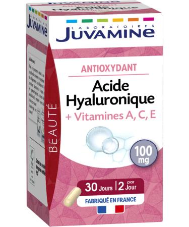 JUVAMINE - Hyaluronic Acid + Vitamins A C E - Skin Beauty - 60 Vegetable Capsules