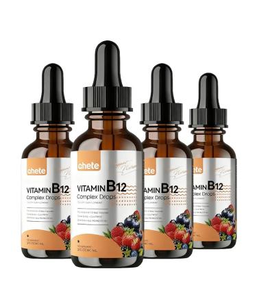 Ahete hete B12 Folate - Energy Supplement to Support Nerves Energy Metabolism & Cognitive Support - with Vitamin B (4)