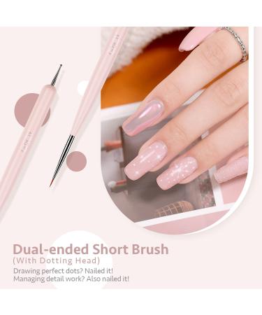 GAOY 8 Pcs Nail Brushes Set for Nail Art Design - French Liner, Dotting Pens, Detail Painting Tools for DIY Nails - Buy Online on GoSupps.com