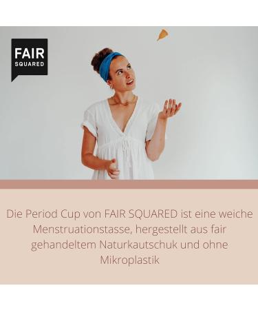 Buy Fair Squared Size M Period Cup - Vegan Natural Rubber Menstrual Cup (1 Pack) - Eco-Friendly & Fair Trade - Buy Online on GoSupps.com