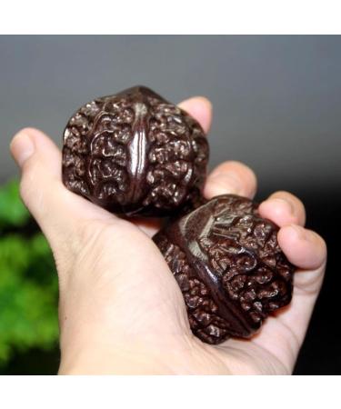 Unbit Baoding Balls - Hand-Carved Walnut Stress Relief & Meditation Exercise Marble Balls (Color G) - International Shipping - Buy Online on GoSupps.com