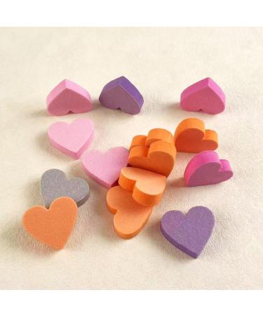 40Pcs Heart-Shaped Double-Sided Nail Files & Buffers - Washable Nail Care Tools for Manicure | International Shipping Available - Buy Online on GoSupps.com