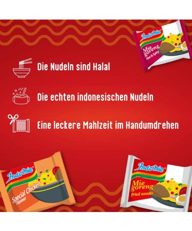 Buy INDOMIE Mi Goreng Pedas Instant Noodles - Multipack (40 x 80g) | Fast International Shipping - Buy Online on GoSupps.com