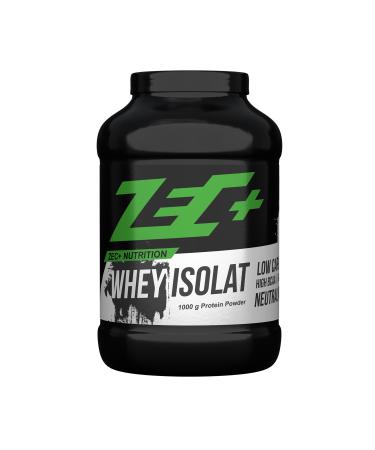 Zec+ Nutrition Whey Isolate 1000 g Neutral Low-fat protein powder made from pure whey protein Neutral 1 kg (1 pack) - Buy Online on GoSupps.com