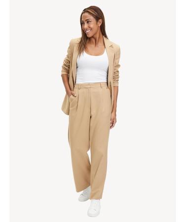 Tamaris Women's Balboa Loose Wide Leg Pant 40 Iced Coffee - Buy Online on GoSupps.com