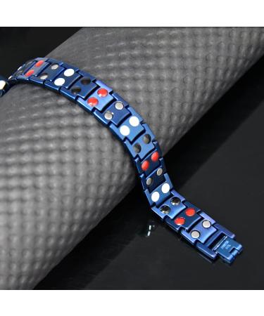 Vicmag Titanstahl Magnetic Hardship for Men - Ultra-Strength Double-Row Magnets with Adjustment Tools & Gift Box (Blue 4 Elements) - Buy Online on GoSupps.com