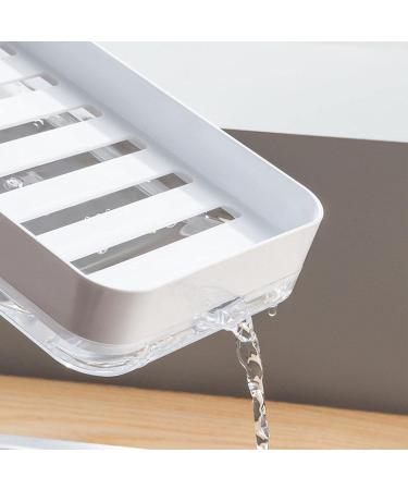 Soap Dispenser Box Tableware Cleaning Liquid Box with Sponge Brush | Water Drainage Cleaning Liquid Press Dispenser for Home Shakven Transparent Box + Sponge + Drain Board - Buy Online on GoSupps.com