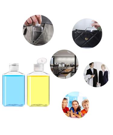 30 Pack 2 Oz Clear Refillable Flip-Top Bottles - Travel Size Containers for Outdoor Camping and Business Trips - Buy Online on GoSupps.com