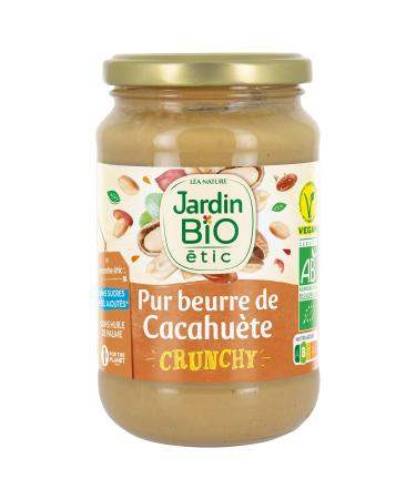 JARDIN BIO ETIC P te Tartiner Beurre de Cacahu te Bio Croquante Texture Inimitable (Pot 350g) - Le Lot De 3