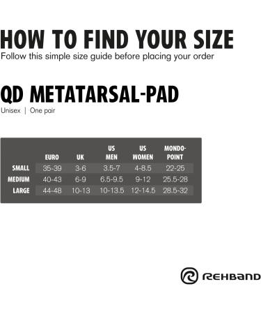 Buy Rehband Metatarsal Pad - German-Made Gel Forefoot Cushions for Comfort in Football | 1 Pair - Buy Online on GoSupps.com
