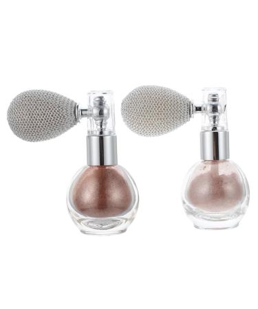Didiseaon 4 Pcs Spray Glitter Gloss Powder Spray Face Spray Highlighter Glass Bottle Blush Powder