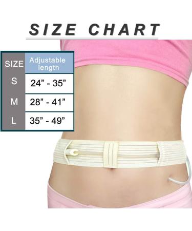 D Cotton Belt Peritoneal Dialysis Catheter Supplies | Adjustable Abdominal Holder for Secure Dialysis Line | Medium Size 28-41 Inch | Pack of 1 - Beige - Buy Online on GoSupps.com