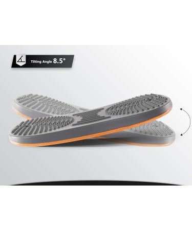 FEZIBO Standing Desk Anti Fatigue Mat Wooden Wobble Balance Board Stability Rocker with Ergonomic Design Comfort Floor Mat (Medium  Altostratus Gray) Medium Altostratus Gray - Buy Online on GoSupps.com