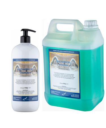 Claudius Showergel Hamam 5 liters + 1 liter with pump white