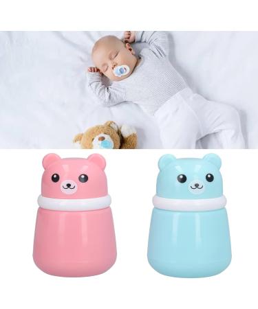 2 Pack Baby Powder Container with Puff - Cute Bear Face Dispenser for Newborn Bathing & Travel - Ideal Baby Powder Puff Case - Buy Online on GoSupps.com