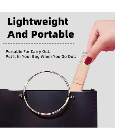 CHANGAR Retractable Travel Makeup Brushes - 2 in 1 Portable Blush & Foundation Brush with Cover - Perfect for On The Go Beauty - Buy Online on GoSupps.com