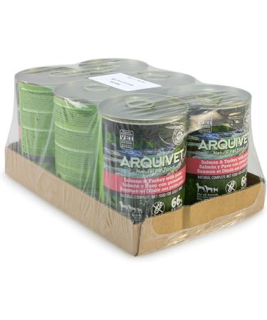 ARQUIVET Pack 6 units - Adult - Salmon and Turkey with peas and Salmon oil - 400g - Buy Online on GoSupps.com