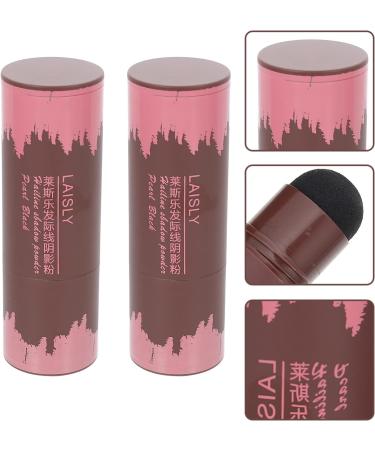 Healvian Hairline Shadow Powder Sticks Instantly Hair Shadow Waterproof Hair Root Concealer For Women Men 2Pcs Black - Buy Online on GoSupps.com