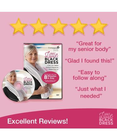 Little Black Dress Full Body Exercise DVD for Women Seniors and Beginners | 8-Minute Low-Impact Workouts at Home with Healthy Eating Guidance - Buy Online on GoSupps.com