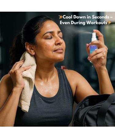 Intimate hygiene cooling mist | Zero Degree Cooling Mist Instant Cooling & Hydrating Spray for Hot Flashes Premenopausal & Mature Skin Non-Sticky 50ml - Buy Online on GoSupps.com