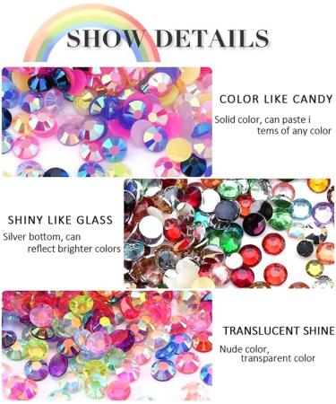 rumoe AB Nail Rhinestone Boxed DIY Resin Jelly Diamond Symphony Phone Case Accessories Jewelry Accessories Diamond Sticker - Buy Online on GoSupps.com