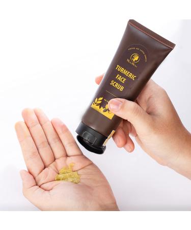 Organic Turmeric Face Scrub - 9 Month Harvest 2.5 oz | International Shipping - Buy Online on GoSupps.com