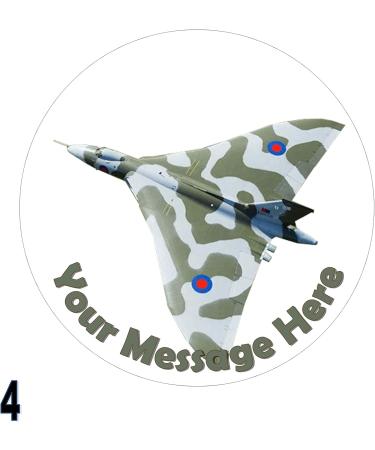 cakes edible RAF Vulcan Bomber Round 7.5 inch party decoration Topper on Icing/Fondant/Frosting Sheet - Buy Online on GoSupps.com