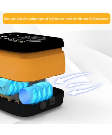 EMFOCU Self-Training Rehabilitation Robot Glove for Stroke Recovery - Hand Function Restoring Equipment for Hemiplegia & Shock Patients (XL-Linke Hand-Orange) - Buy Online on GoSupps.com