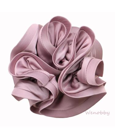 Wenobby Big Satin Silk Scrunchies for Women - Assorted Flower Hair Ties (4PCS) - Buy Online on GoSupps.com