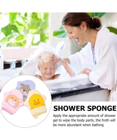 Kisangel 4pcs Loofah Sponge Mittens - Soft Bath Scrubber & Shower Body Sponges for Exfoliating Cleanser - Buy Online on GoSupps.com