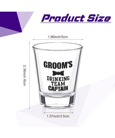 CHENGU 12 Pieces 2 oz Groomsmen Glasses - Wedding Party Drinking Cups - Buy Online on GoSupps.com