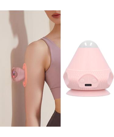 Electric Massage Ball - Wall-Mounted Heated Vibration Device for Back Neck & Shoulders (Pink) | International Shipping Available - Buy Online on GoSupps.com