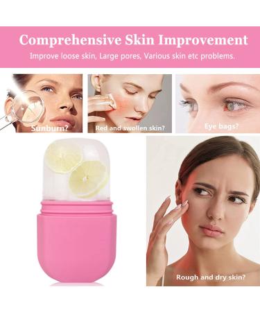 Buy Pink Ice Roller for Face & Eyes | Cold Gua Sha Massage Tool - Tighten & Beautify Skin - Buy Online on GoSupps.com