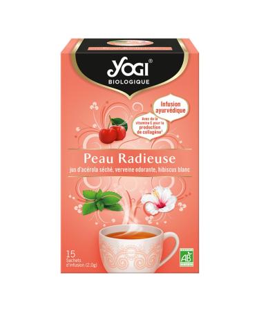 Yogi Organic Radiant Skin, 100% Organic Infusion, 15 Heat Sealed Sachets without Staples, 21.5 g, 312216
