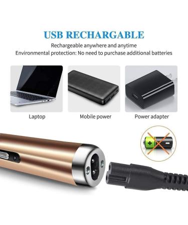Buy Portable Nose and Ear Hair Trimmer - Waterproof Rechargeable Stainless Steel Mute Motor - Best for Men & Women - Buy Online on GoSupps.com