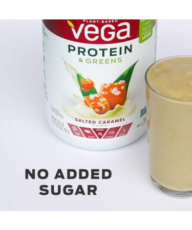 Vega Protein & Greens Powder Vanilla 18.6 oz - Gluten-Free Dairy-Free Vegan Plant-Based Protein Non-GMO - Buy Online on GoSupps.com