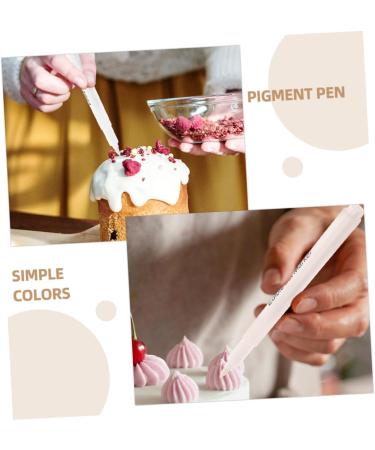 VINTORKY 4pcs Baking Pigment Pen Cakes Biscuits Edible Markers for Cookie Biscuit Marker Plastic White - Buy Online on GoSupps.com